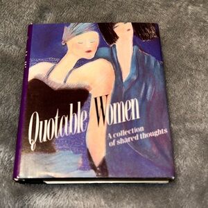 Quotable Women; A Collection Of Shared Thoughts, Miniature Hardcover, 1989